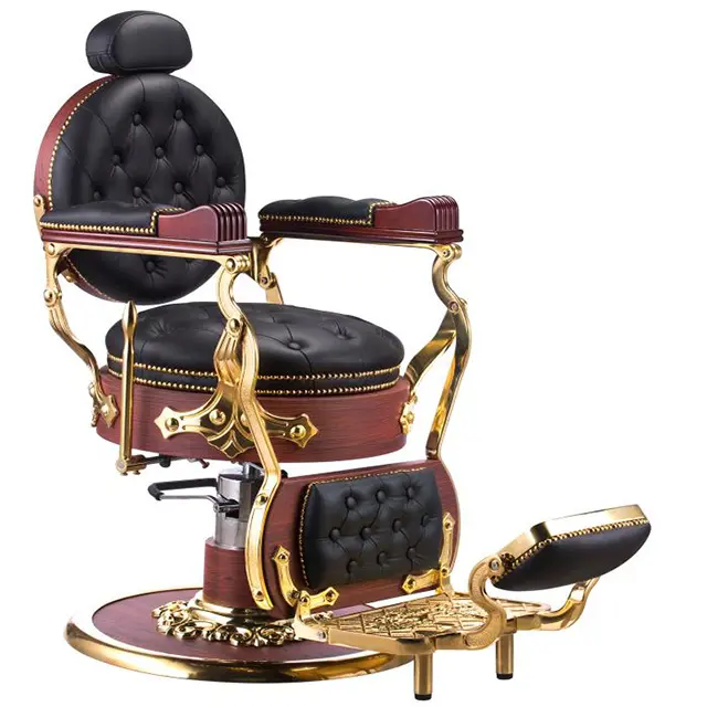 كرسي حلاقة كلاسيكي فاخر بتصميم جديد الأكثر مبيعًا بتصميم عصري