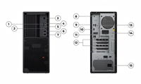Ordinateur de bureau compact Slim SFF Workstation Intel Core i7 SSD avec carte graphique intégrée, machine de bureau compacte ThinkStation P3 Tower