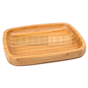 Replicartz Bandeja de Madera Natural para Servir Café y Aperitivos con Asas - Almacenamiento de Alimentos y Bebidas, Decoración, Desayuno, Fiestas, Bodas, Picnics - Product Image 2