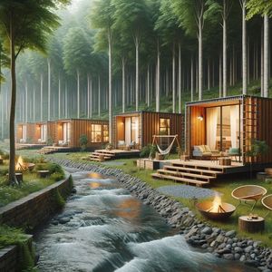 Tiny Pod Contenedor expandible Prefab Mini Oficina/<span class=keywords><strong>Casa</strong></span> de playa para <span class=keywords><strong>Airbnb</strong></span> para dormitorio Sala de estar Uso del centro comercial - Product Image 3