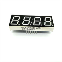 Couleur rouge 0.56 pouces 4 chiffres 7 segments horloge affichage Led Module pour horloge Houkem-5644-A/BSR 12 broches