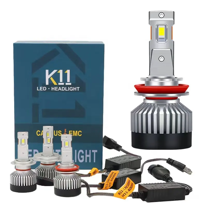 car accessory LED headlights K11 series 9005 20000lm led H4