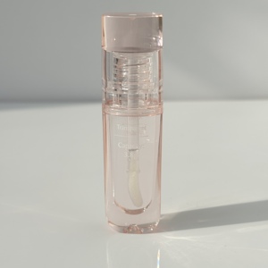 Nouveau <span class=keywords><strong>Tube</strong></span> de Rouge à Lèvres Liquide Rose Transparent 2026 à Faible MOQ, Vente en Gros, Tubes Vides de Gloss à Lèvres avec Pinceau, Marque Personnalisée - Product Image 3