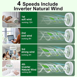 Ventilador de techo ultrafino de perfil bajo con luz, sin aspas, con motor DC cerrado, para habitaciones pequeñas - Product Image 4