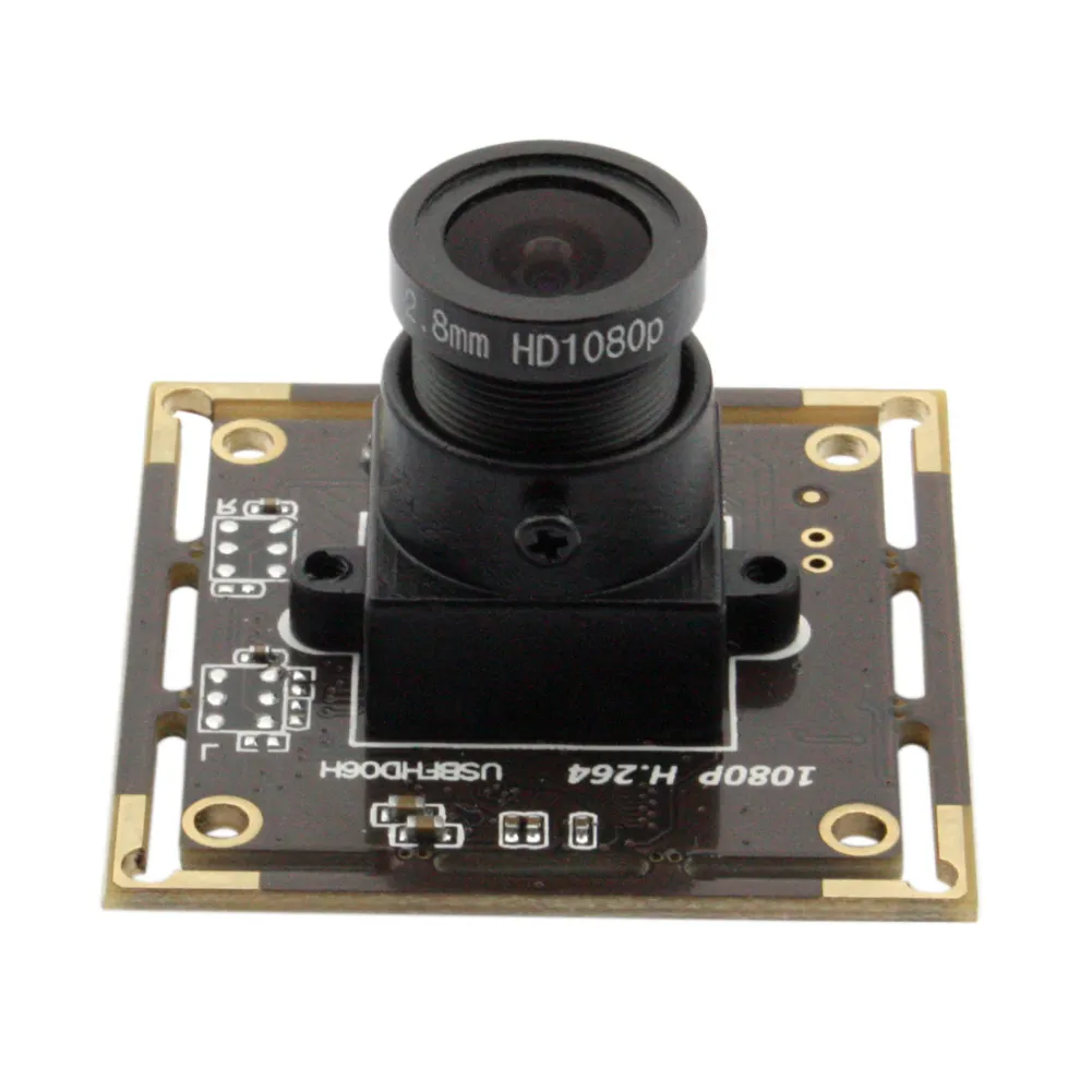ELP UVC 1080P H.264 Webcam IMX322 Sensor lampu rendah modul kamera usb dengan lensa 2.8mm untuk mengemudi otonomi aplikasi terkait