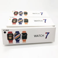 นาฬิกาอัจฉริยะ Reloj X7 + MAX,สมาร์ตวอตช์7นาฬิกาวัดอัตราการเต้นของหัวใจวัดออกซิเจนในเลือดมีเพลงโทร BT สำหรับ Android
