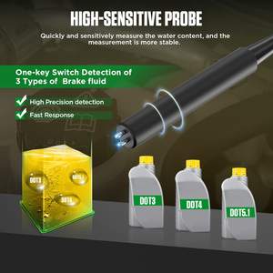 Hooggevoelige Sensor Detecteerbaar Type Dot3/Dot4/Dot5.1 Remvloeistof Auto Remvloeistoftester Met 250Mm Flexibele Sonde - Product Image 5
