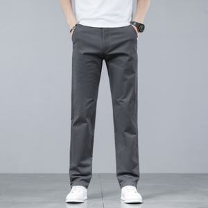 Nouveau pantalon décontracté en pur coton haut de gamme pour homme, coupe droite, automne 2025, ample et confortable - Product Image 2
