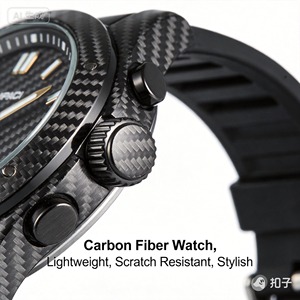 Tela Jacquard Tejida 100% Fibra de Carbono - Accesorios Muy Ligeros - Product Image 4