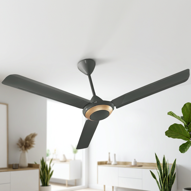 Energy Saving Best Quality Airflow Delivery High Speed 56 Inch 3 Metal Blades 5 Speed Settings Regulator Industrial Ceiling Fans