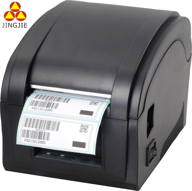 JINGJIE JJ-360B Direct Thermal Desktop Label Printer Space-saving Design High Resolution 203DPI USB Interface 76mm Width Stock