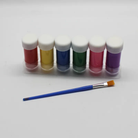Qualité supérieure bricolage fenêtre Art 6 couleurs 50ml couleur de l'eau pour tous les âges papier moyen peinture pratique ensemble
