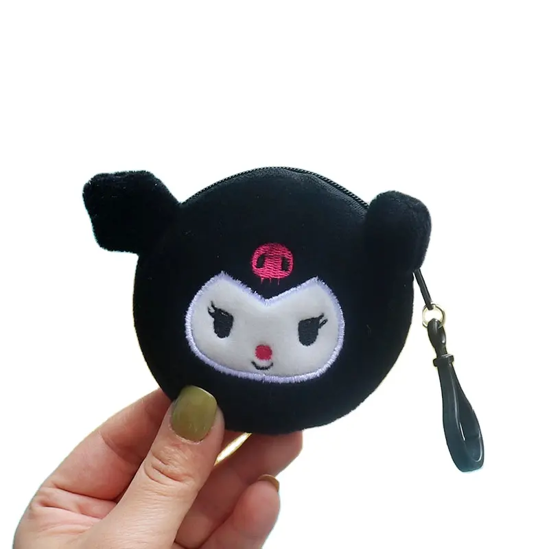 New Arrival Cute Anime Kuromi Plush Toys Stuffed Animal Pendant Purse Coin Bag Wallet Gifts For Girls Gift