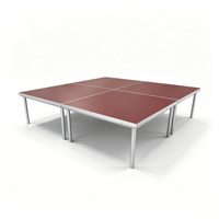 Personnalisé 	 Plateforme de scène en aluminium 	 Modulaire 	 Scène de fête amovible en aluminium portable pour concerts et mariages