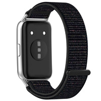 Bracelet de montre en nylon pour Huawei Band 11 NFC, sangle boucle en nylon avec bande auto-agrippante, bracelet anti-perte
