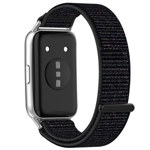 Bracelet de montre en nylon pour <span class=keywords><strong>Huawei</strong></span> <span class=keywords><strong>Band</strong></span> 11 NFC, sangle boucle en nylon avec bande auto-agrippante, bracelet anti-perte - Product Image 4