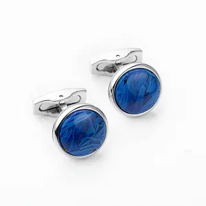 Marlary Cuff Links Oem Manufacturer Round Enamel Luxury Cufflinks Wholesale Price Dongguan Fancy