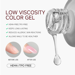 Loniki Pink HEMA TPO gratis 32 warna standar EU Resin alami tahan lama rendam <span class=keywords><strong>Gel</strong></span> kuku UV untuk kecantikan kuku - Product Image 3