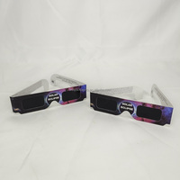 Lunettes solaires en papier unisexes avec logo personnalisé et design de marque Lunettes d'éclipse en papier 3D