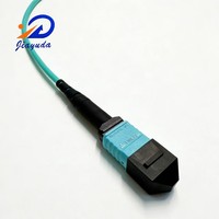 Cable de Fibra Óptica Elite de Baja Pérdida, 16 Fibras, MPO a MPO, OM3 Multimodo 50/125um, para Centros de Datos de 100G y 400G