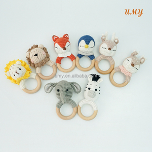 Hochet Crochet <span class=keywords><strong>Anneau</strong></span> <span class=keywords><strong>de</strong></span> <span class=keywords><strong>Dentition</strong></span> Bébé en Bois Jouets <span class=keywords><strong>de</strong></span> <span class=keywords><strong>Dentition</strong></span> Sans BPA <span class=keywords><strong>Anneau</strong></span> <span class=keywords><strong>de</strong></span> <span class=keywords><strong>Dentition</strong></span> en Bois Jouets pour Bébés 0-6 Mois - Product Image 2