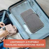 Chauffe-pierres électrique portable pour massage aux pierres chaudes, sac chauffant pour le cou, les épaules, le dos, le corps entier, soulagement profond des douleurs musculaires