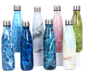 304 Stainless Steel 800Ml Sports <b>Bottle</b> Creative Wood Grain Design Luxury Vacuum <b>Thermos</b> Modern Style Gift With Straw - Product Image 1