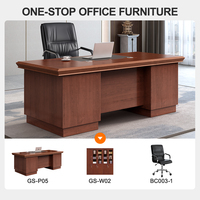 Mobilier de Bureau Moderne Modulaire de Luxe 1M X 0.6M Ensemble Table et Chaises de Bureau