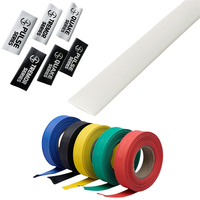 Tube thermorétractable en PE de 25 mm, rétractabilité 2:1, gaine de câble noire et blanche pour la protection des câbles