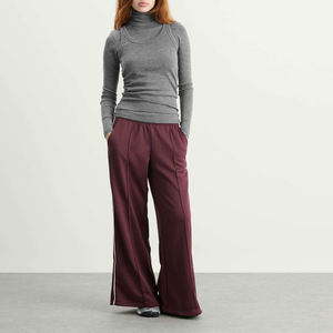 <span class=keywords><strong>Pantaloni</strong></span> Jogger da <span class=keywords><strong>Donna</strong></span> <span class=keywords><strong>Bordeaux</strong></span> Molto Venduti, 100% Cotone, con Striscia Laterale Alta, Vestibilità Ampia, Traspiranti, in Pile Terry, Morbidi al Tatto - Product Image 4