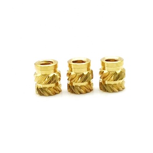 Écrous à insérer femelles M2/M3/M4/M5/M6, écrous moletés filetés en laiton, inserts filetés en laiton, écrous d'encastrement en laiton - Product Image 2