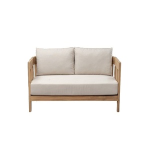 Ensemble de canapés modernes en bois d'acacia massif avec coussins pour jardin, complexe hôtelier, hôtel et villa – Design contemporain – Vente en gros - Product Image 3
