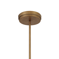 Lustre LED rond vintage moderne du milieu du siècle en albâtre, finition laiton vieilli, pour table à manger, hall d'entrée, luminaire décoratif