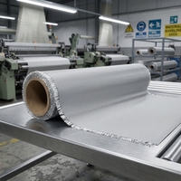 Tissu en fibre de verre enduit de PU, résistant à la chaleur 1200°C, ignifuge, imperméable, avec service de découpe pour la protection des équipements