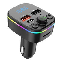 Transmetteur FM Plug and Play pour téléphone mains libres MP3 à dents bleues Chargeur de voiture