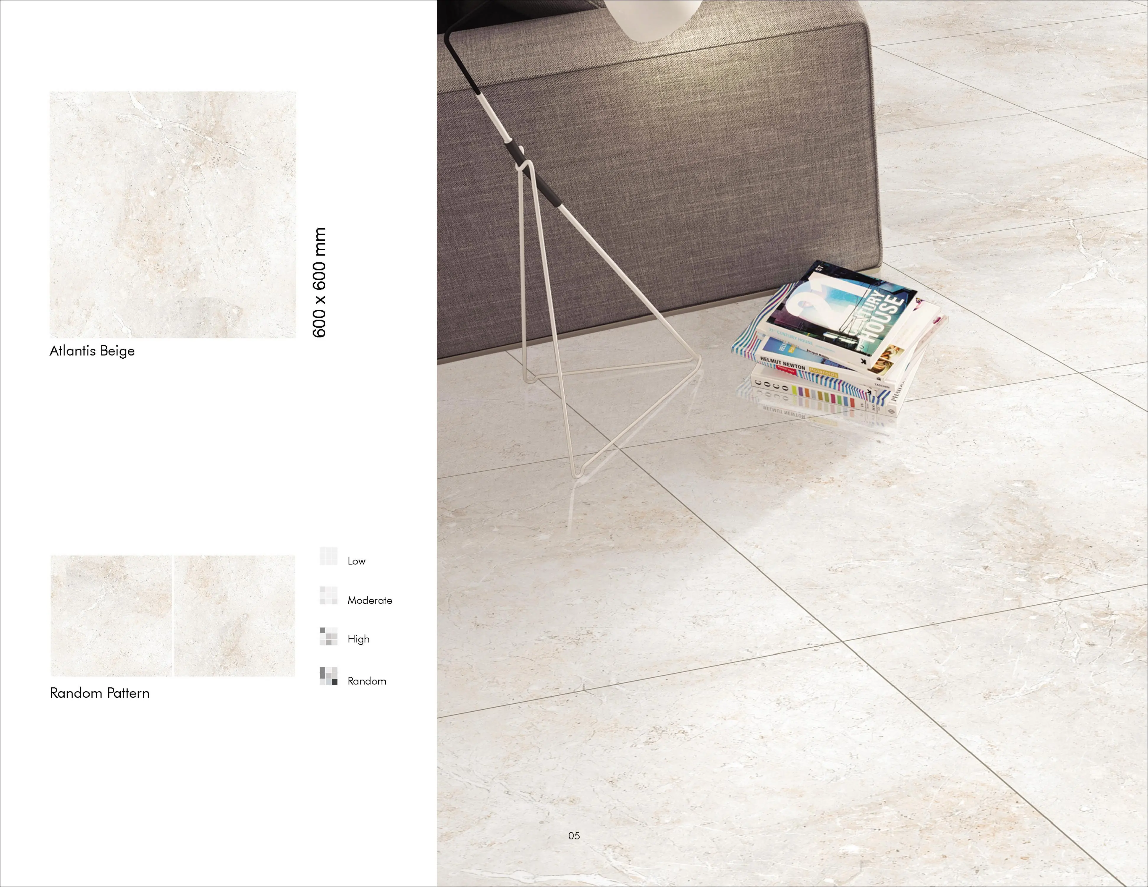 Vistaar 2x2 Porcellana Kajaria Vetrificati Pavimento e Da Parete In Ceramica Piastrelle di Design 600X600 Atlantis Beige 60x60 GVT 24x24 Prezzo A Buon Mercato