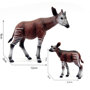 Set de Adornos de <span class=keywords><strong>Animales</strong></span> Salvajes Realistas de PVC Sólido Transfronterizos, Modelo de Gnu, Juguetes Educativos de Maternidad - Product Image 3
