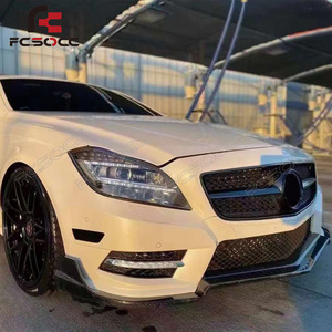 2012-2015 per <span class=keywords><strong>Mercedes</strong></span> Benz <span class=keywords><strong>CLS</strong></span> W218 kit carrozzeria nuovo paraurti anteriore in fibra di carbonio con labbro anteriore a tre stadi prestazioni di lusso - Product Image 5