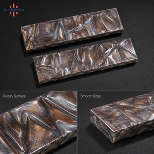 Decorative Pattern Cast Acrylic Thick Sheet Custom Pearl Acrylic Block for Knife Handles and Craft Projects - Product Image 4