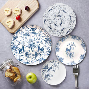 Ensemble de vaisselle en porcelaine osseuse de gros d'usine, assiette de présentation de mariage en céramique pour événement et restauration - Product Image 1