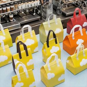 Ice Takeaway Custom Logo Disposable Aluminum Foil Non Woven <b>Cooler</b> Bag Small Cold Hot Drinks Food Delivery Thermal Insulated Bag - Product Image 2