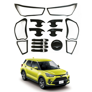 Phụ kiện xe hơi giá tốt nhất, viền chống bụi màu đen, bộ body kit ABS nguyên bộ dành cho Toyota Raize - Product Image 1