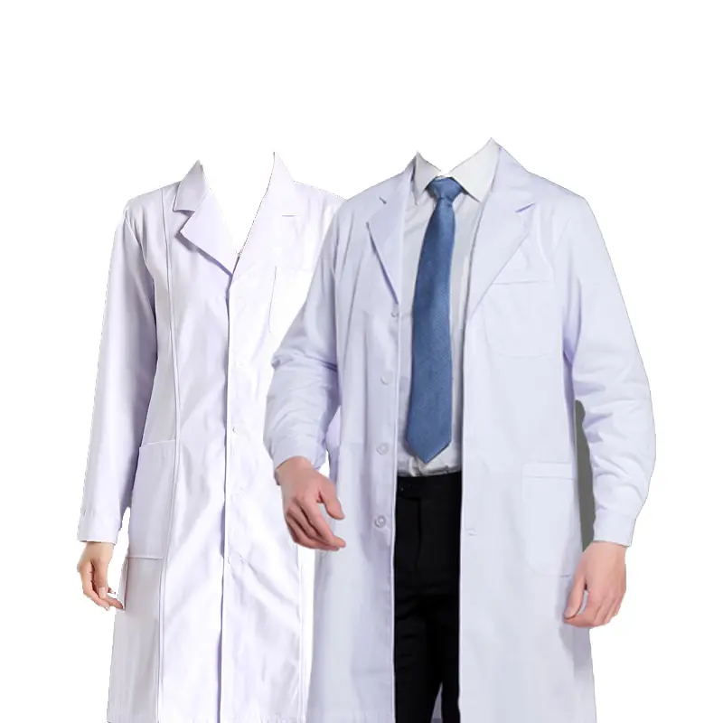 Kış ve yaz modelleri doktorlar tıbbi üniforma beyaz mont toz geçirmez iş elbiseleri