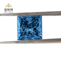 Diamant bleu fantaisie 0.5-5 carats VVS-SI diamant cultivé en laboratoire en vrac forme fantaisie HPHT CVD diamant