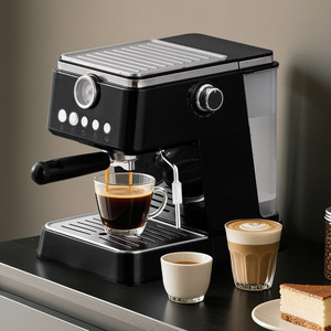 เครื่องชงกาแฟเอสเพรสโซ่กึ่งอัตโนมัติ สีขาวงาช้าง แรงดันสูง 20 บาร์ พร้อมฟังก์ชั่นทำฟองนม สำหรับใช้ในบ้าน - Product Image 5