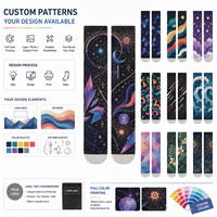 Chaussettes de sport personnalisées OEM, sans couture, respirantes, à séchage rapide, absorbant la transpiration, résistantes aux déchirures, imprimées numériquement