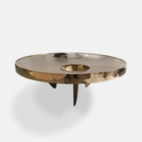 Nouvelle table basse créative de luxe moderne en acier inoxydable doré champagne, éco-responsable et durable, pour salon