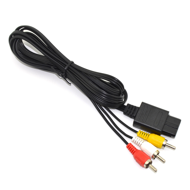 High Quality AV RCA Plug Cable for GameCube for 64 Super Famicom Game Equipment Accessories