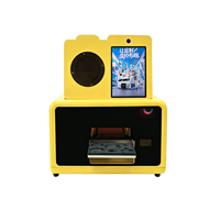 Imprimante UV intelligente A5 tout-en-un pour coques de téléphone, balles de golf, badges, avec intégration du système de paiement, machine d'impression en ligne H5