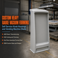 Boîtier de distributeur automatique en plastique ABS thermoformé sur mesure, robuste, pour kiosque libre-service extérieur, fabrication OEM